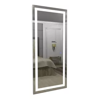 Espelho Retangular De Chão New Home Vidros Led Frontal Touch Com Luz Branco Neutro 4000k Do 160cm X 60cm Elétrico 110v/220v