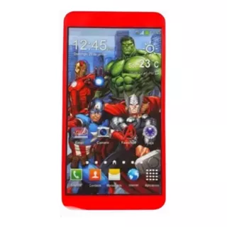 Celular Smartphone Marvel Infantil Interativo C/ Som Cor Avengers
