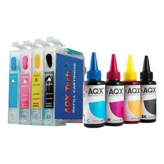 Cartuchos Recargables Para T23 T24 Tx105 Tx115 + 400ml Tinta