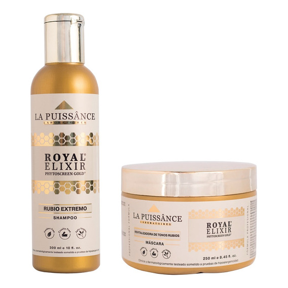 La Puissance Royal Elixir Kit Shampoo + Máscara Pelo Rubio