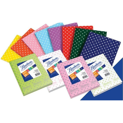 Cuaderno Rivadavia Rayado 16x21 50 Hojas Lunares Azul