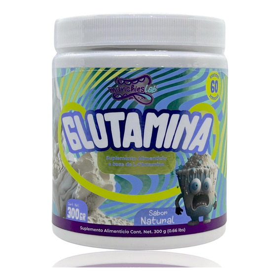 Glutamina 300 Gr Natural Munchieslab.