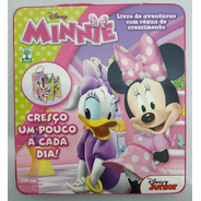 Disney - Livro De Aventuras Minnie Com Régua De Crescimento