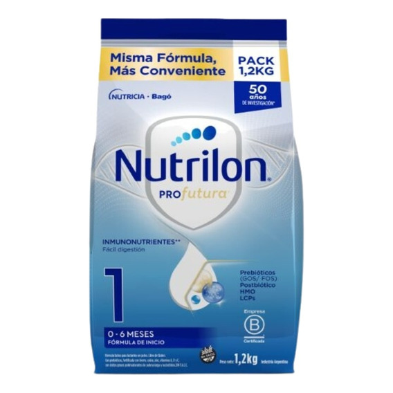 2un Nutrilon Profutura 1 Bolsa 1.2kg Leche De Formula En Pvo