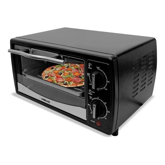 Horno de mesa eléctrico Visivo TOV-GT09 9L negro