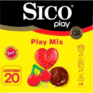 Sico Play Mix Texturizado Y Sabor Mixto Bote Con 20 Condones