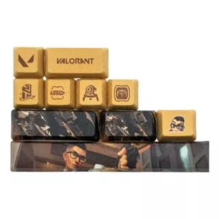 Keycaps Valorant Kit 10 Teclas - Todos Personagens Exclusivo