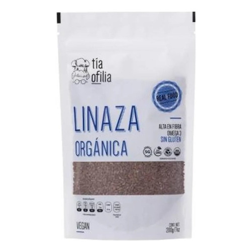 Linaza Orgánica Natural Raw Gluten Free Omega 3 Tía Ofilia