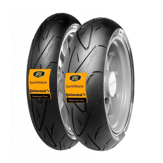 Llanta 120/70zr-17 Vs 180/55 Zr 17 Conti Sport Attack 73w Tl