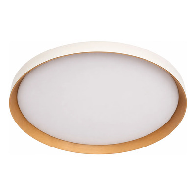 Plafon Led Nordic R Blanco Madera Moderno Cct Lda81032-bm Blanco/madera