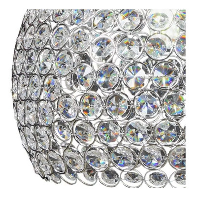 Colgante 3 Luces Esfera Cristal Cairel Copen 20cm Apto Led Mks