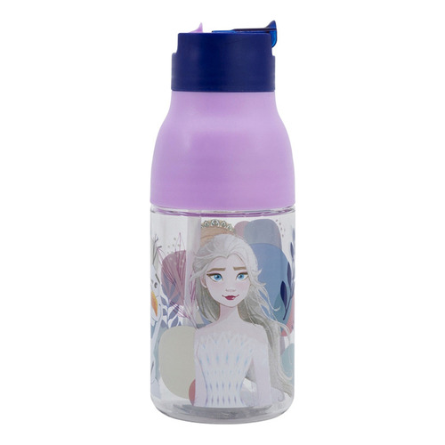Botella Doble Apertura Frozen 420 Ml Color Lila