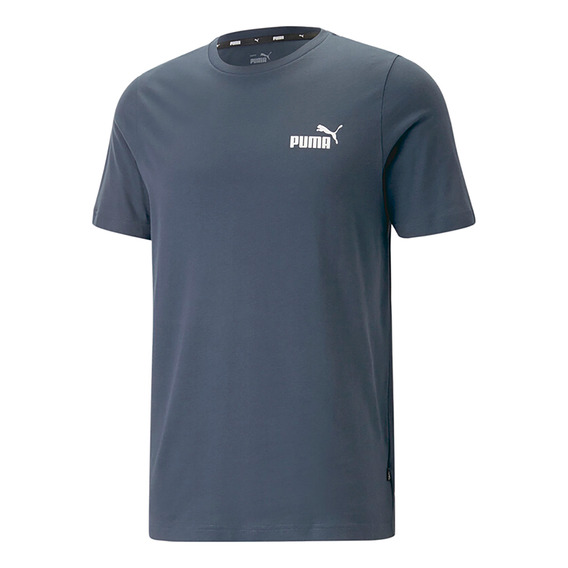 Camiseta Puma Ess Small Logo Tee (s)  Hombre - Azul