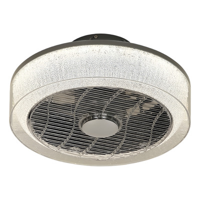 Ventilador De Techo Confit Gris Led Control 36w Moderno Cie