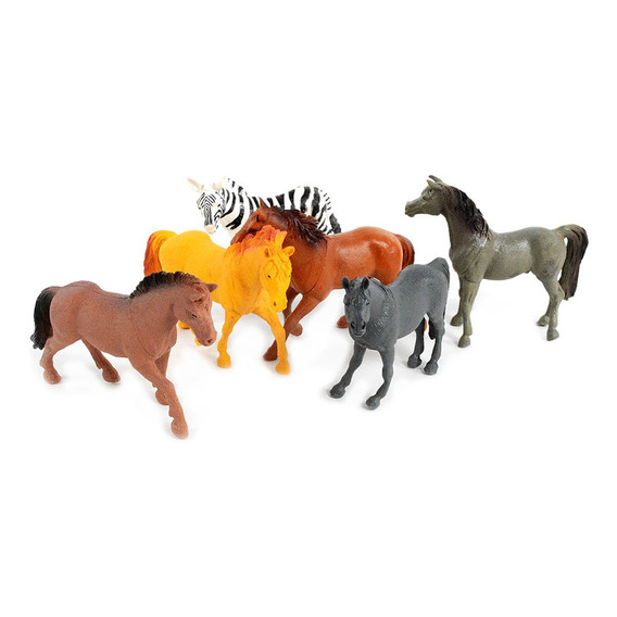 Granja Coleccion Animales Caballos Goma Grande Excelente St