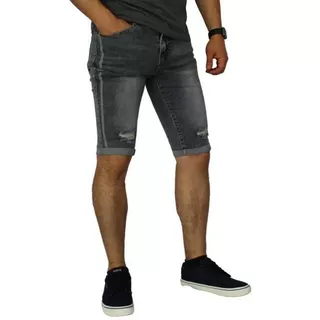 Short Jeans Elasticado Hombre