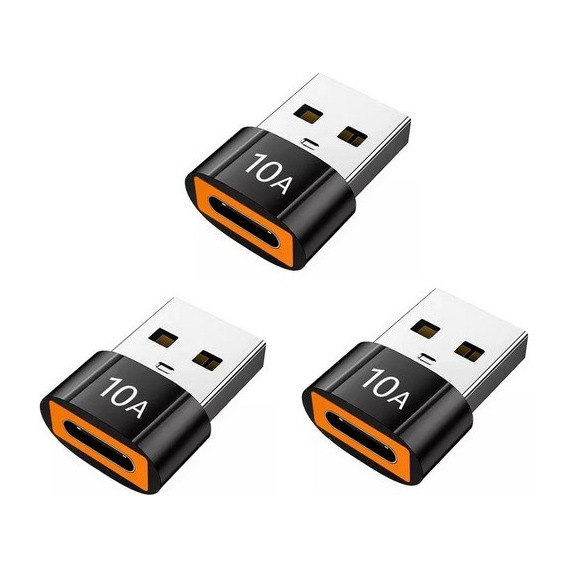 Pack 3 X Adaptador Otg Convertidor Usb 3.0 A Usb  Tipo C