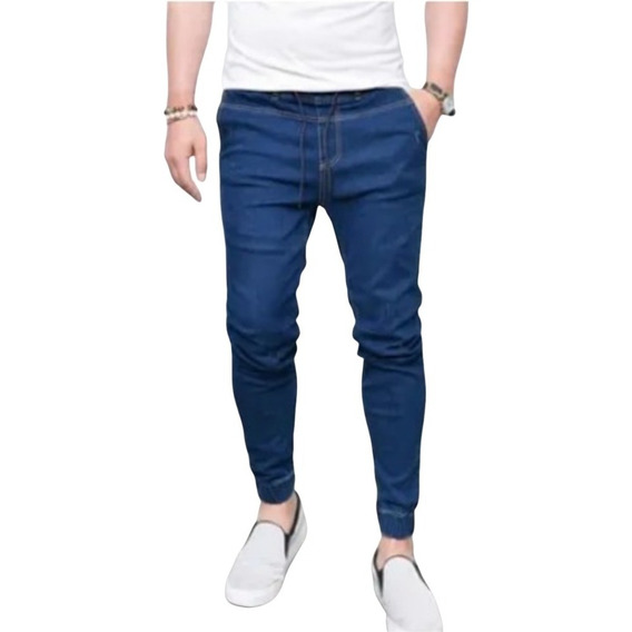 Pantalón Joggers Jeans Strech Juvenil De Hombre, Joggers Pan