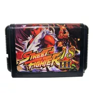 Cartucho Juego Sega Genesis 16bit Street Fighter 3 18 Person