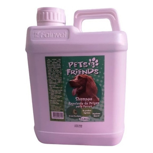 Shampoo Repelente De Pulgas Para Perros , 5 Lts, Tm*** Fragancia Eucaliptus
