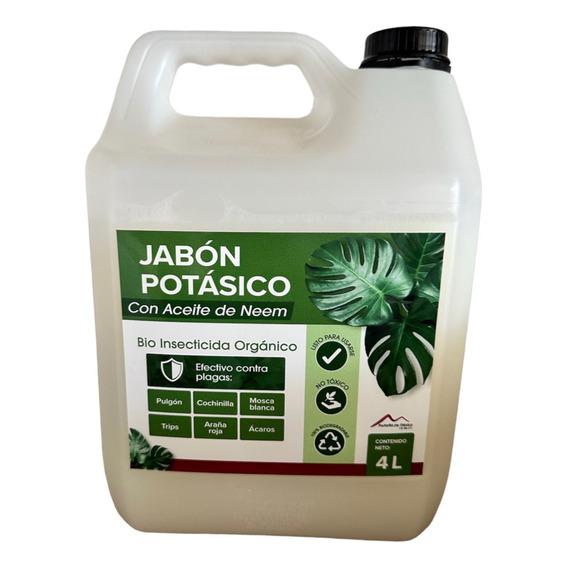 4 L De Jabón Potásico C/ Aceite De Neem 