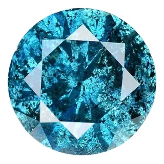 Diamante Azul Blue Vivid, 0,32ct, 4mm Con Certificado Gil