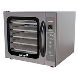 Forno Especial Pudim E Sobremesas Elétrico Vapor 5 Esteiras Cor Prateado 127v