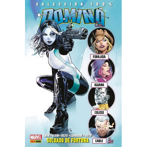 Colecc 100% Marvel Domino # 02 - Soldado De Fortuna, De Gail Simone. Editorial Panini Comics, Edición 1 En Español