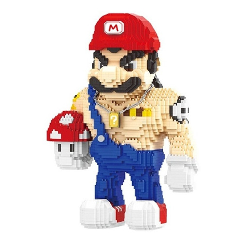 Super Mario Bros- Super Worker 2 - Micro Bloques Para Armar