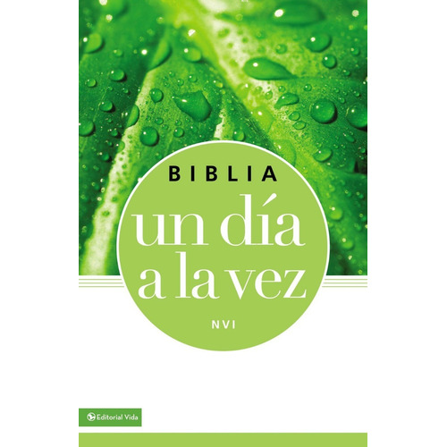 Biblia Un Día A La Vez Nvi, Color Verde, Piel Italiana