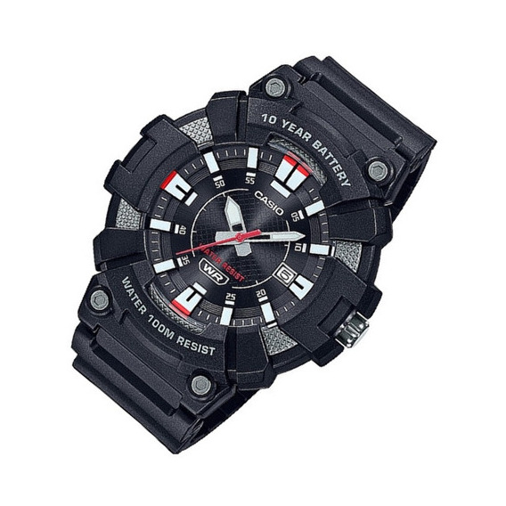 Reloj Casio Hombre Mw-610h-1a 100m Sumergible Color De La Malla Negro Color Del Bisel Negro Color Del Fondo Negro