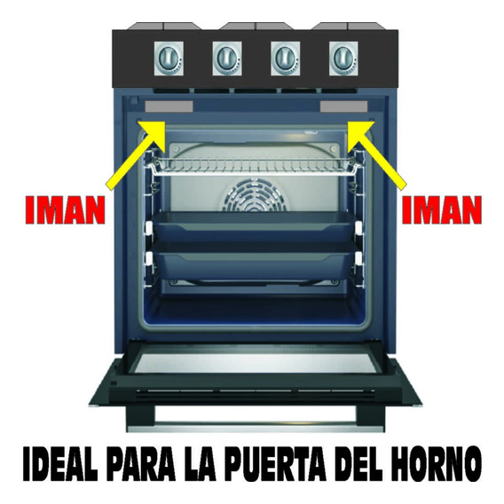 Iman Ceramico Barra 60x8x6 Mm Puerta De Horno Cocina X 3 U