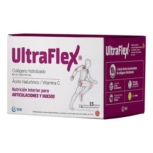 Suplemento Dietario Ultraflex X 15 Sobres Sabor Limón