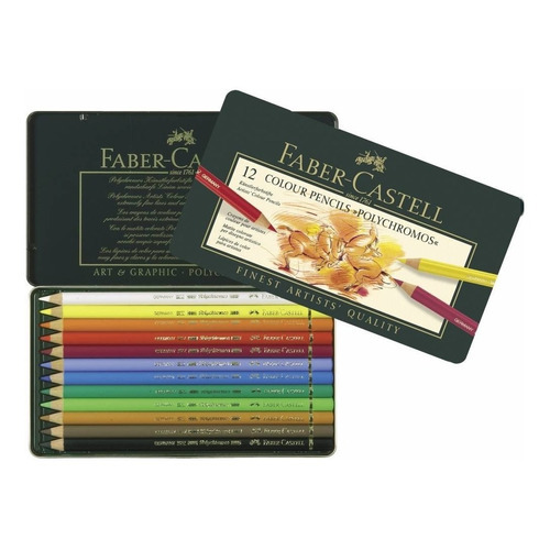 Lata Ecolápices Polychromos Faber-castell X12 Colores