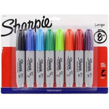 8 Marcador Permanente Sharpie Chisel Colores Surtidos Grueso