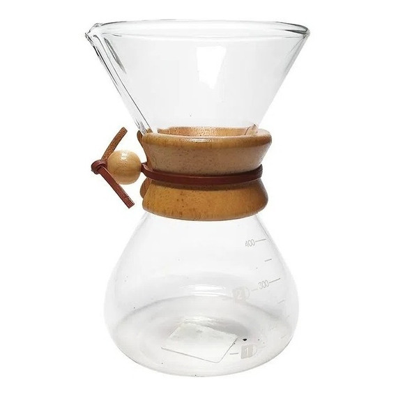 Cafetera Chemex 400 Ml Vidrio Borosilicato Color Blanco