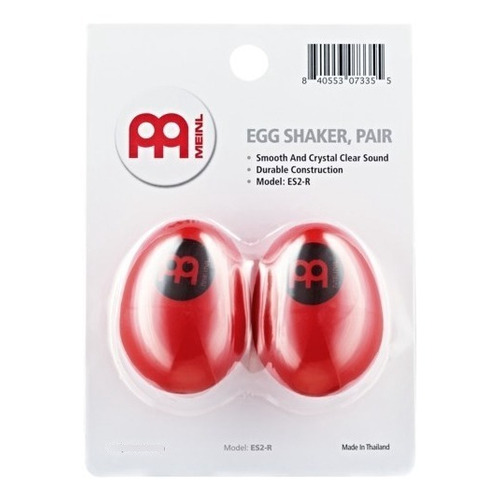 Meinl Es2red Efecto Shaker Huevo Percusion Par Rojo