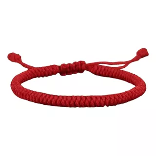 Pulsera Tibetana Trenzada Roja Protección Suerte Prosperidad