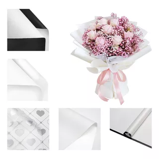 100 Hojas De Papel Coreano Para Ramos Bouquet Floral Surtido