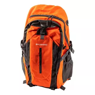 Mochila Ideal Senderismo 40 Litros Reforzada Naranja Kushiro