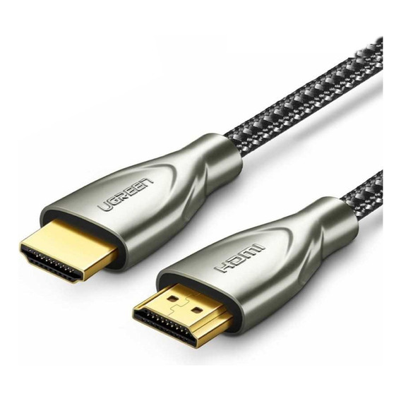 Cable Hdmi Macho Ugreen 2.0 4k 10mts Fibra Carbon Aleac Zinc