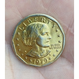 Moneda De One Dollar 1979 Susan B. Anthony Liberty Color Dor