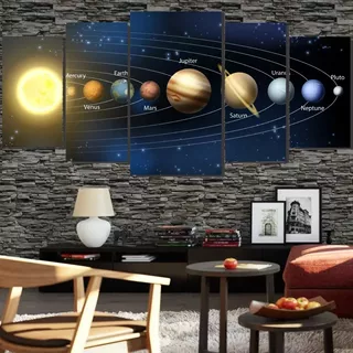 Quadros Decorativo  Planetas Sistema Solar Constelação