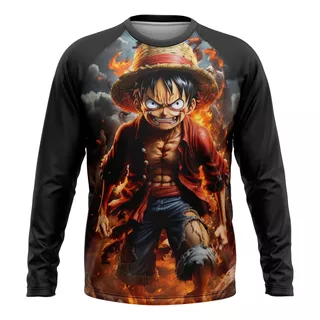 Buzo Oversize One Piece Luffy Anime Japan (frente Y Espalda)