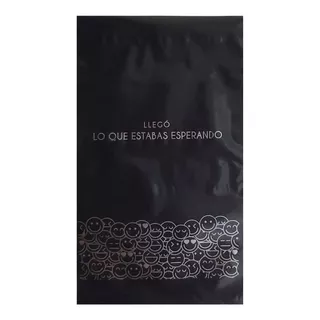 Bolsas E Commerce Negro X100 N2 30x42 Sobres Emoji Fantasía