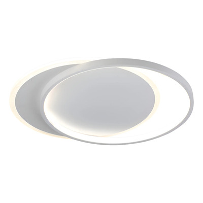 Plafon Led Moderno Blanco Diseño Circular L8860 50cm Mks  Blanco