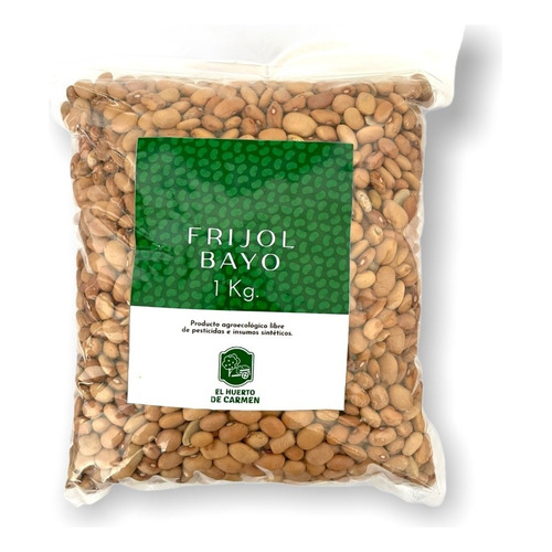 Frijol Bayo Agroecológico Orgánico 1 Kg Huerto De Carmen