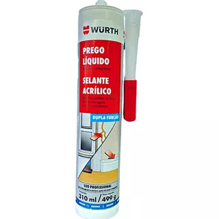 Prego Liquido Adesivo Selante Extra Forte 310ml Wurth Comprimento 1   Diâmetro Nominal 1