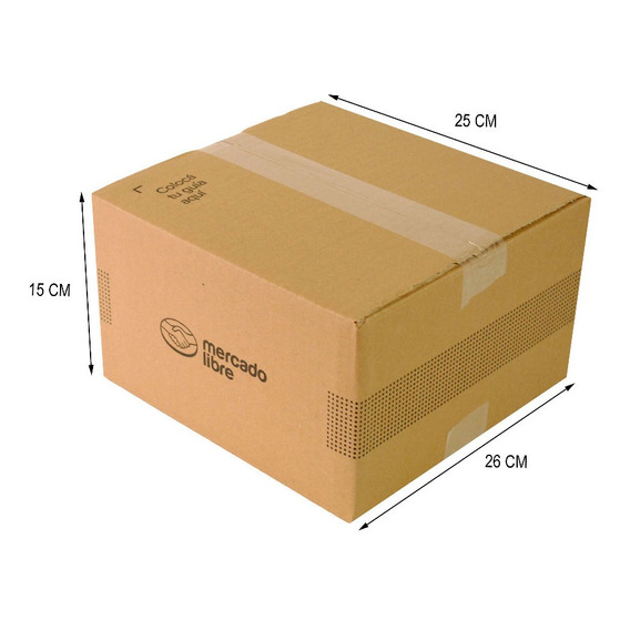 Caja Carton E-commerce 26x25x15 Cm Paquete 10 Piezas C05