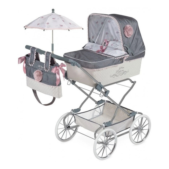 De Cuevas Coche Gris Bolso + Sombrilla Juguete Niños Bebes ®